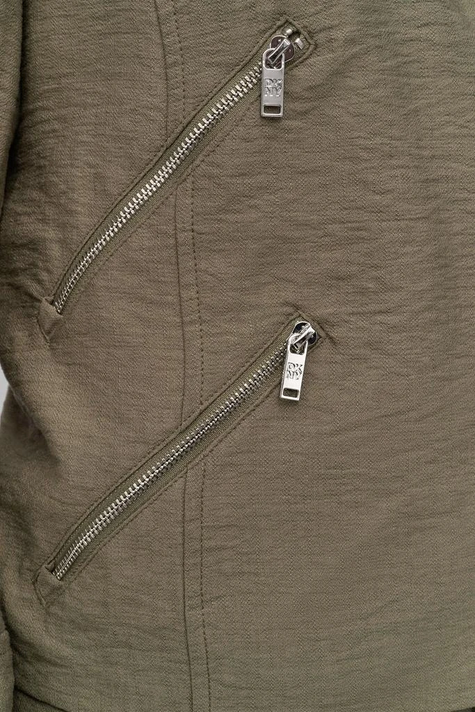 DKNY ZIPPER CRINKLE JACKET 5
