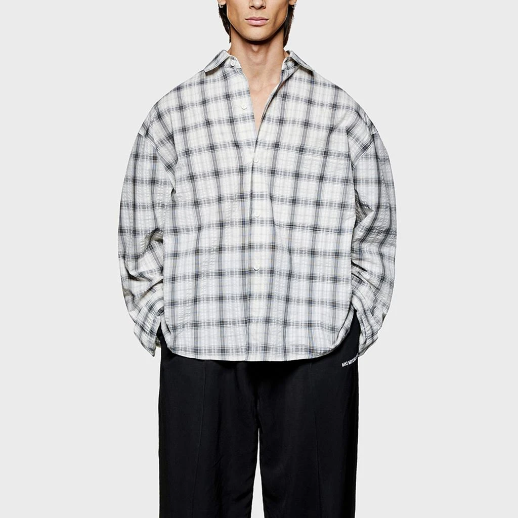 MKI Miyuki Zoku MIYUKI ZOKU Box Cotton-Seersucker Dress Shirt 3