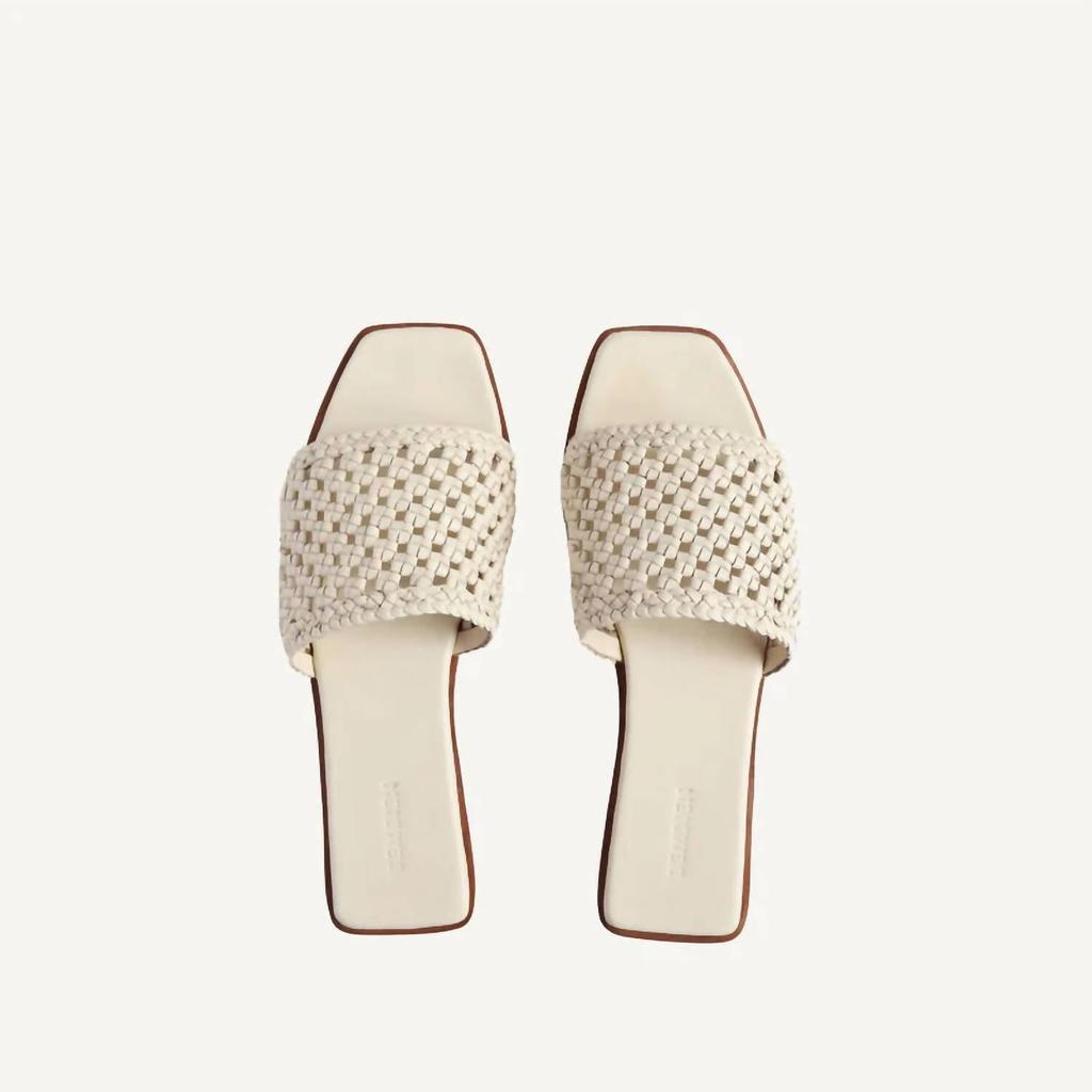 Bembien Women's Milana Slides Sandal In Cream