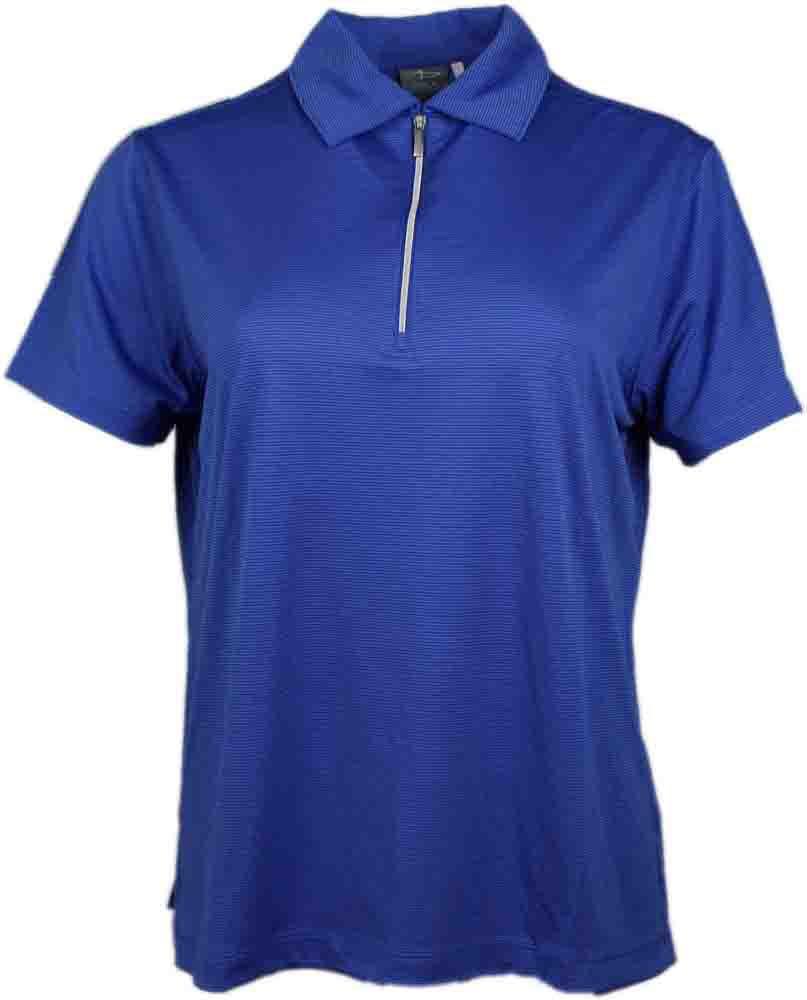 Page & Tuttle Two-Tone Stripe Short Sleeve Polo Shirt