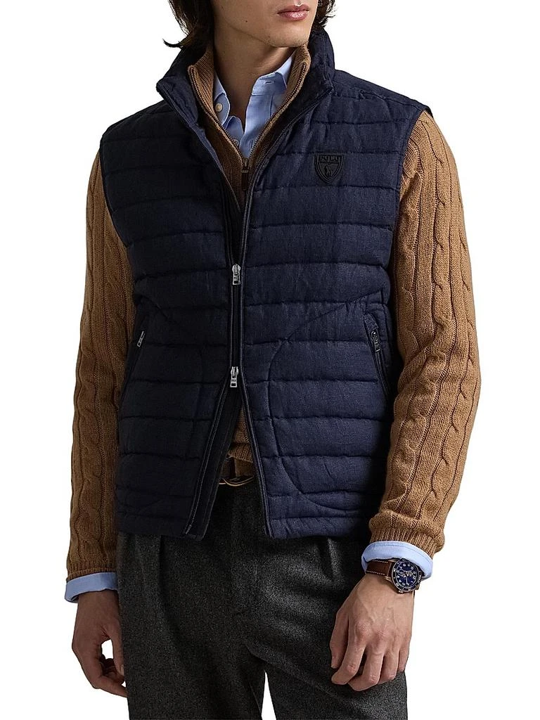Ralph Lauren Quilted Linen Down Vest 3