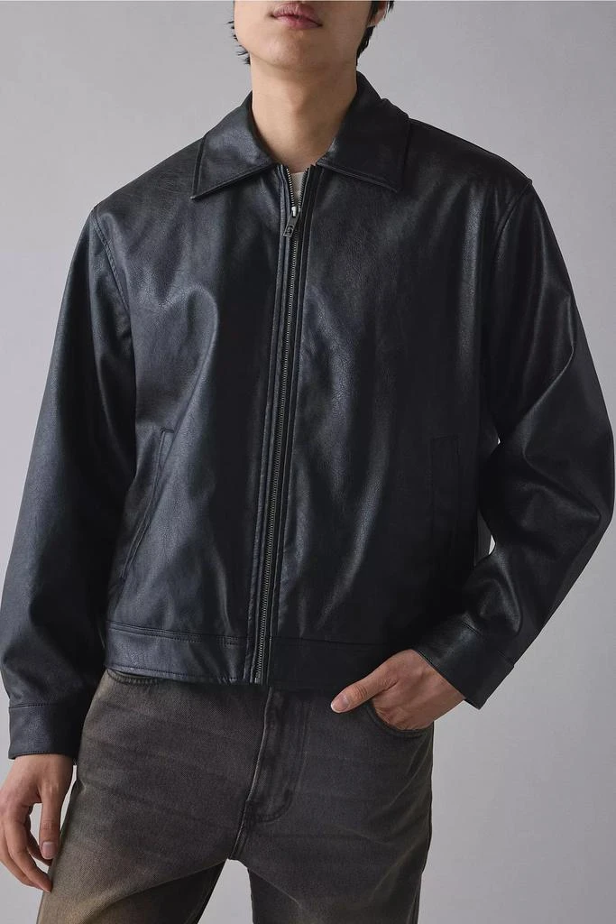 BDG BDG Faux Leather Zip Jacket 4