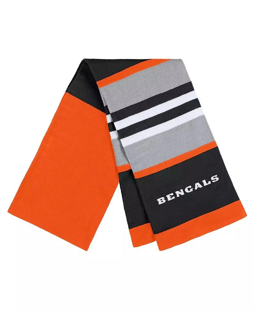 WEAR by Erin Andrews Women's Cincinnati Bengals Stripe Glove and Scarf Set 3