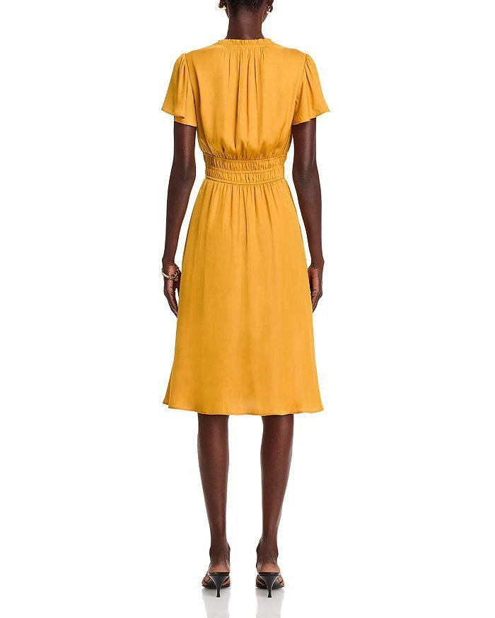 T Tahari Split Neck Midi Dress 4