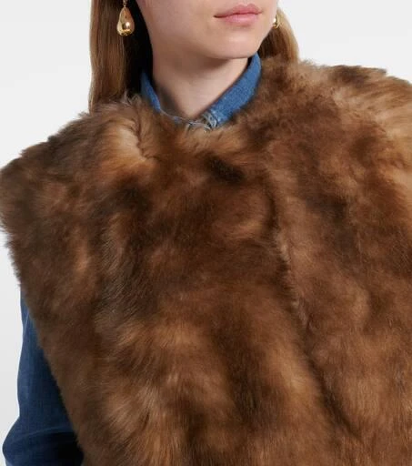 Dolce 
Gabbana Cropped shearling vest 4