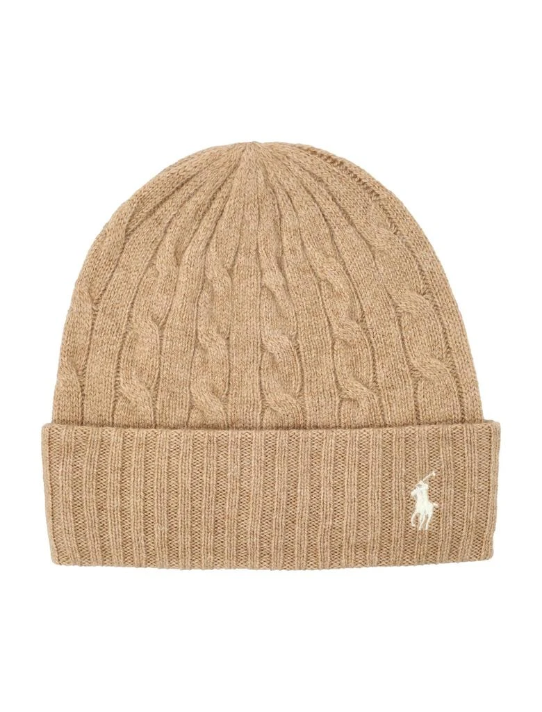 Ralph Lauren Polo Ralph Lauren Logo Embroidered Cable-Knit Beanie 1