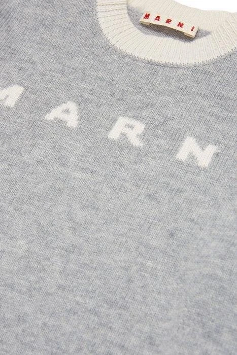 Marni Kids Marni Kids Logo Intarsia Crewneck Jumper 3