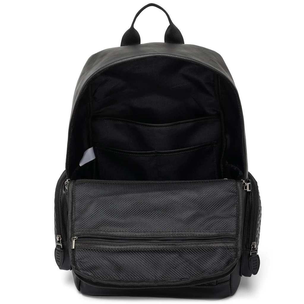ELLE Leisure Luxe 27L Vegan Leather Backpack | Black 4