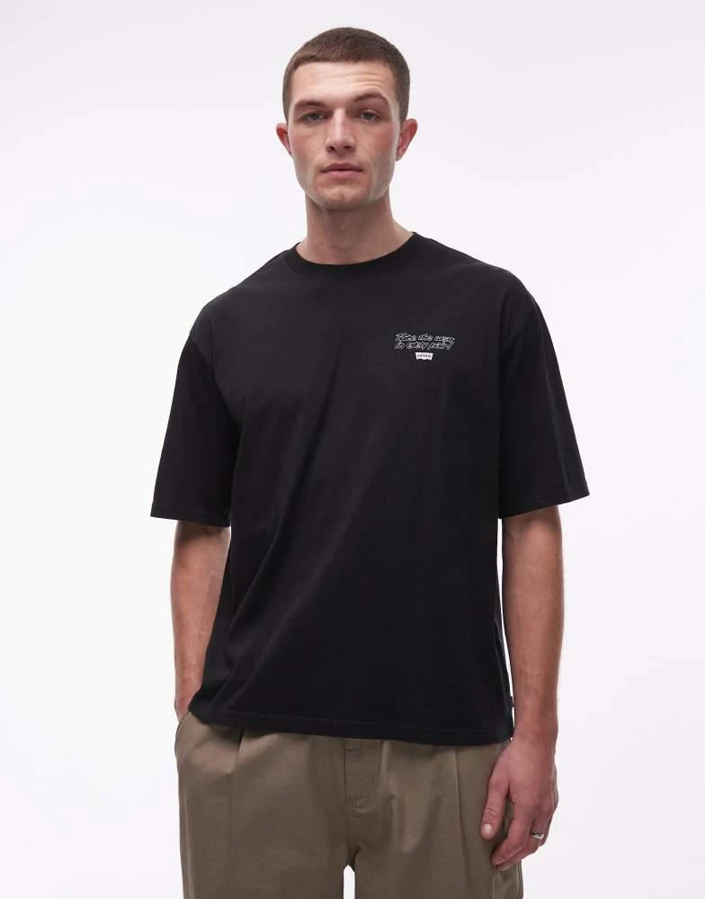 Levi
s Levi
s car service back print graphic t-shirt in black 3