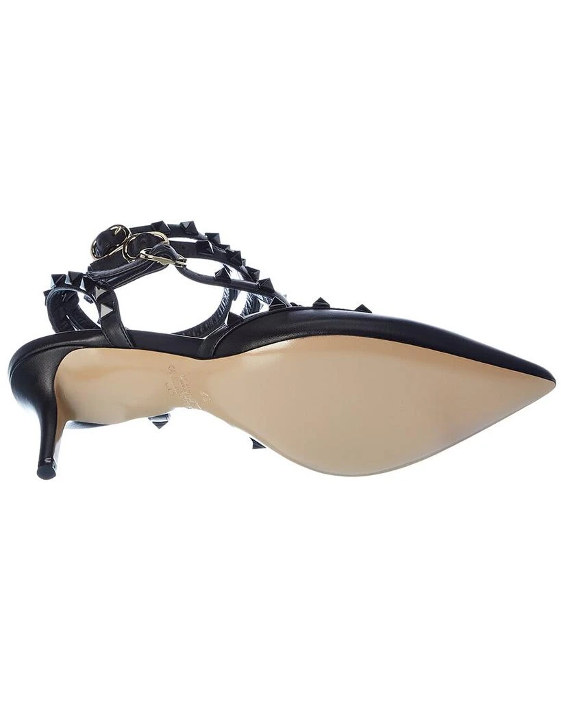 Valentino Rockstud Caged 65 Leather Ankle Strap Pump 4