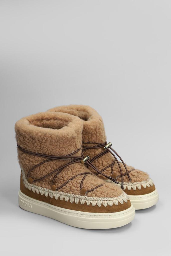 Mou Mou Eskimo Sneaker Scoub Low Heels Ankle Boots