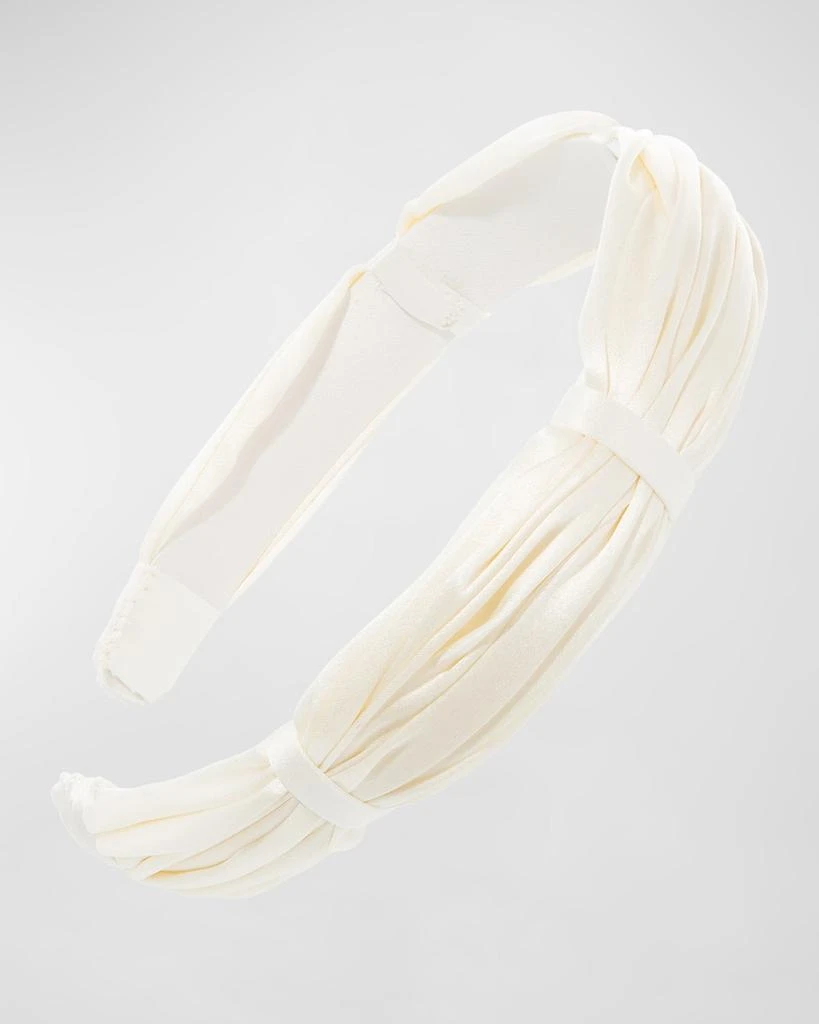 L. Erickson Pleated Bouffant Silk Headband 1