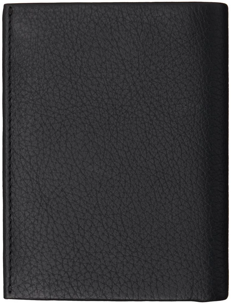 Hugo Boss Black Grained Leather Logo Lettering Wallet 2