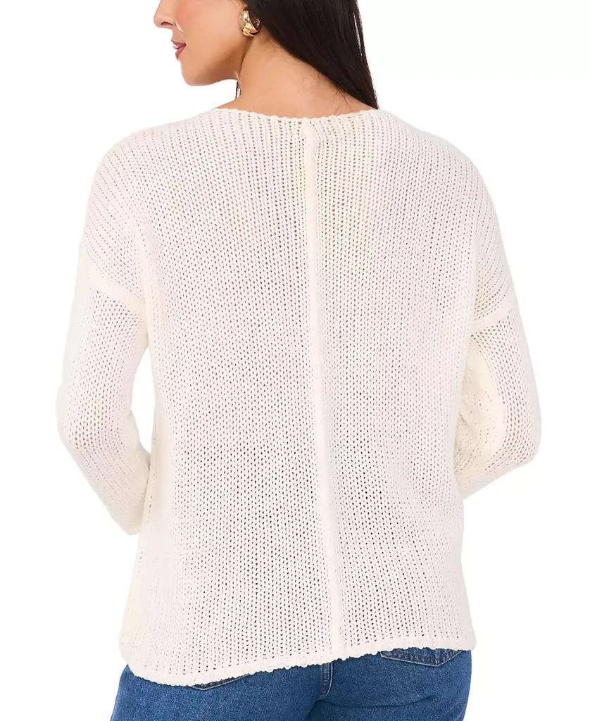 Vince Camuto Women's Center-Seam Crewneck Sweater 3