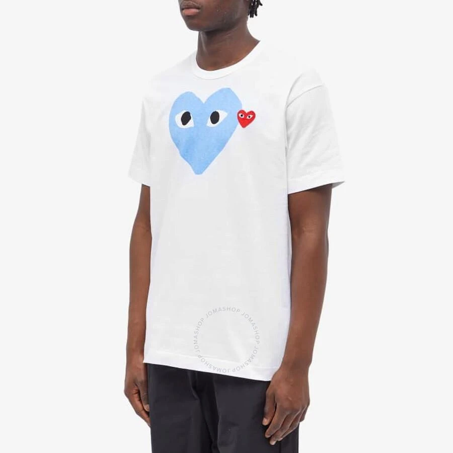 Cdg Play Heart Print Cotton T-Shirt 2