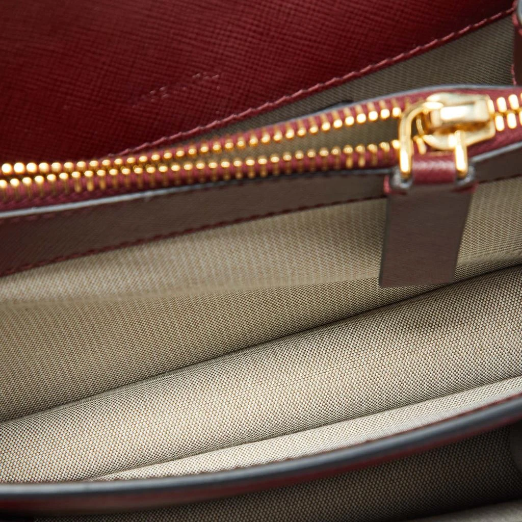 Marni Marni Burgundy/Navy Blue Leather Trunk Shoulder Bag 8