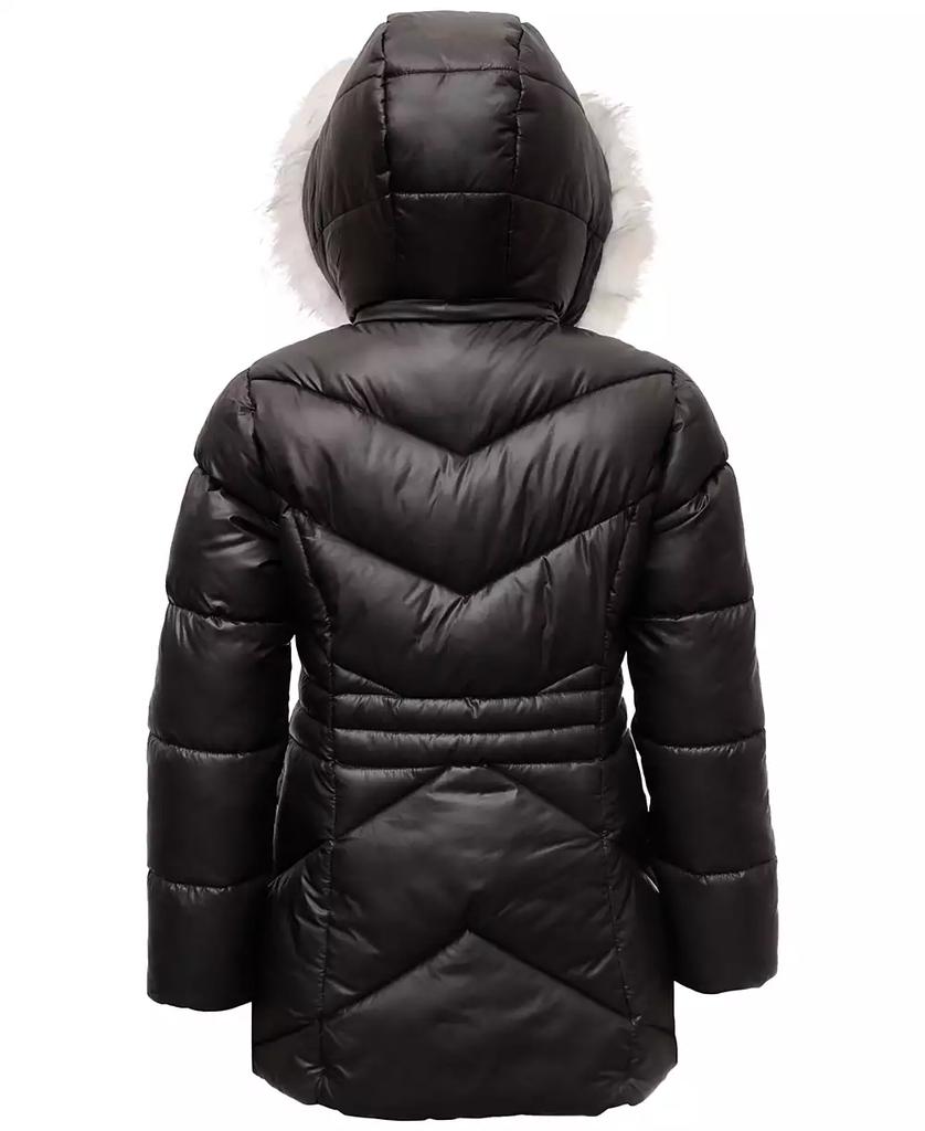 Michael Kors Michael Kors Toddler & Little Girls Stadium Puffer Jacket with Faux-Fur Trim