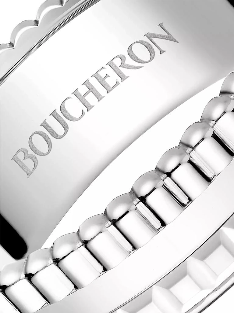 Boucheron Quatre White Edition 18K White Gold & HyCeram Ring 4