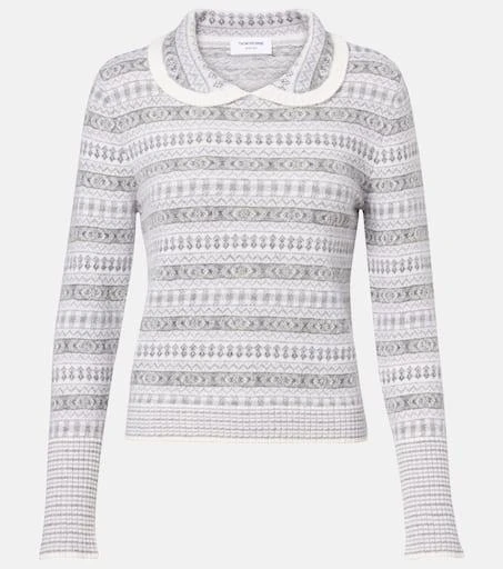 Thom Browne Fair Isle wool-blend jacquard sweater 1