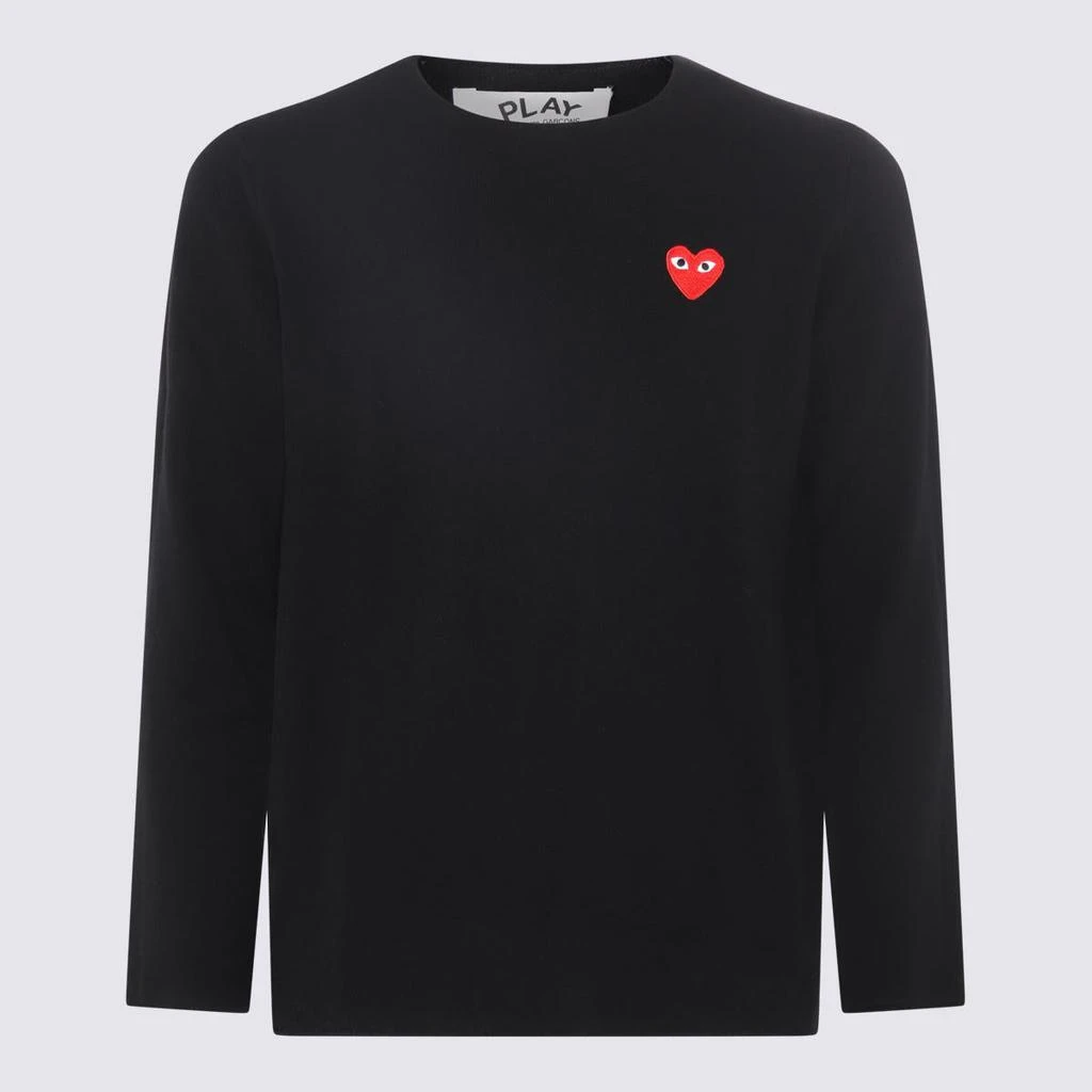 Comme des Garcons Comme Des Garçons Play Black Wool Sweatshirt 2