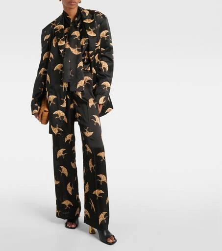 Dries Van Noten Printed satin blazer 2