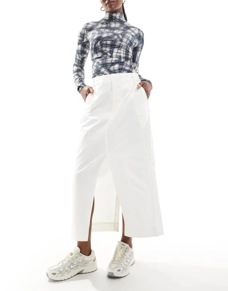 NIKE Nike MSC twill maxi skirt in cream 1