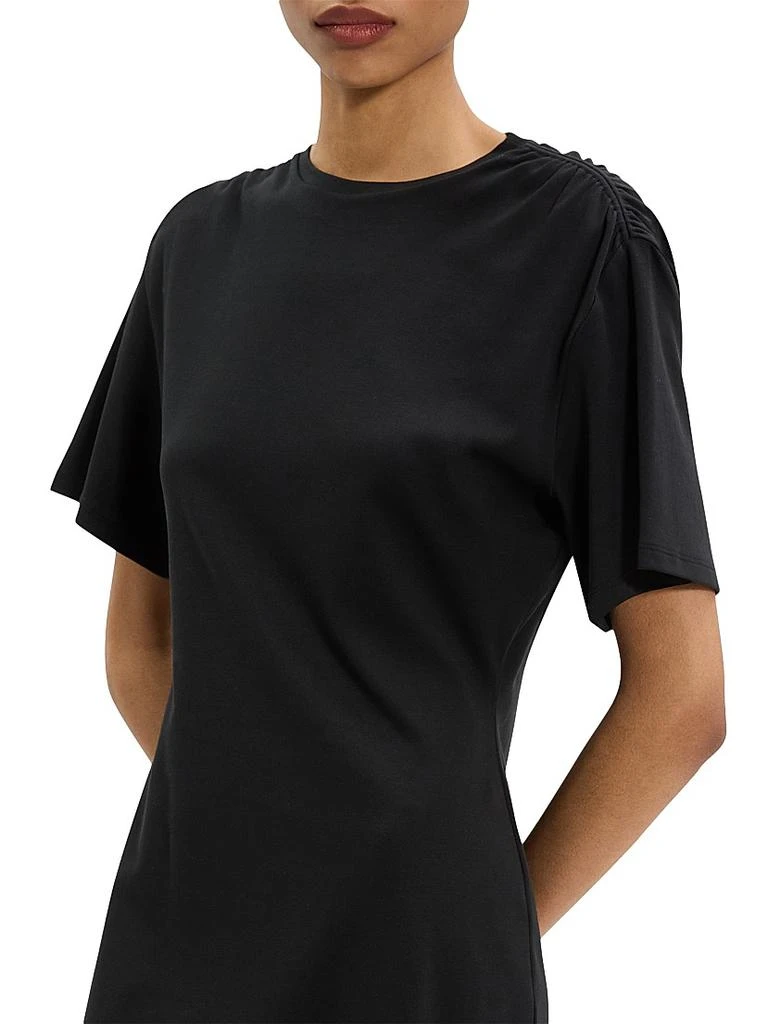 Theory Gathered Shoulder T-Shirt Dress 6