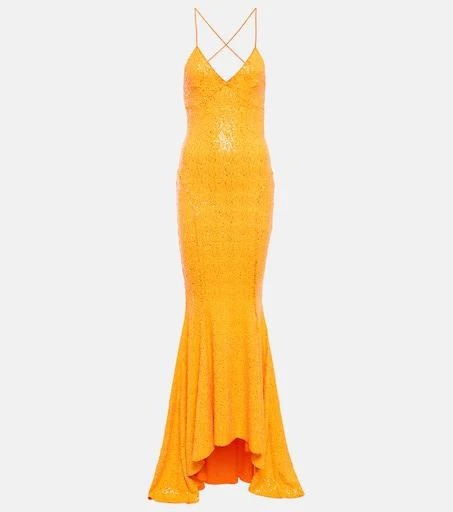 Norma Kamali Sequined gown 1