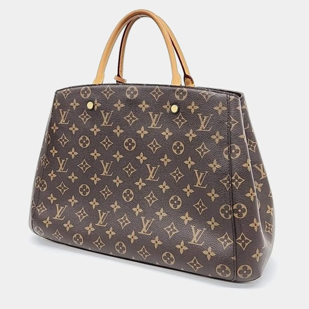 Louis Vuitton Louis Vuitton Brown Monogram Canvas Montaigne GM Satchel Bag 2