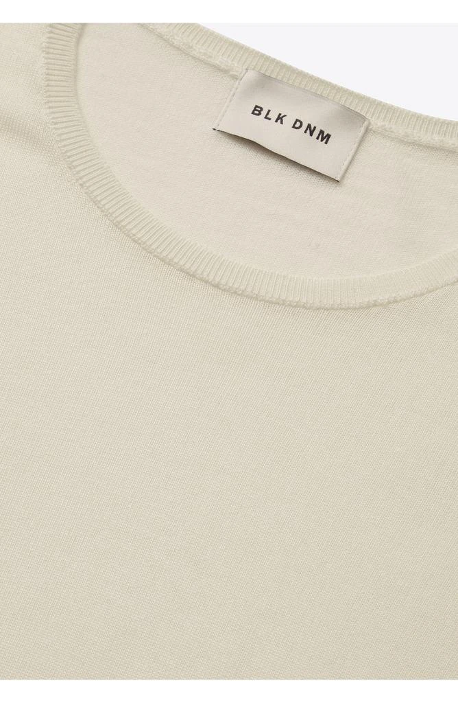 BLK DNM Wool & Silk Short Sleeve T-Shirt Sweater 3