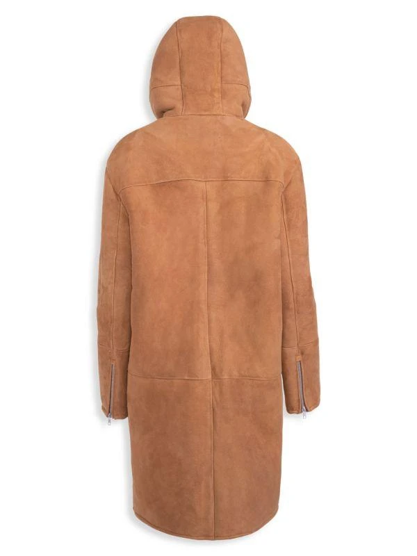 WOLFIE FURS Teddy Shearling Parka Jacket 2