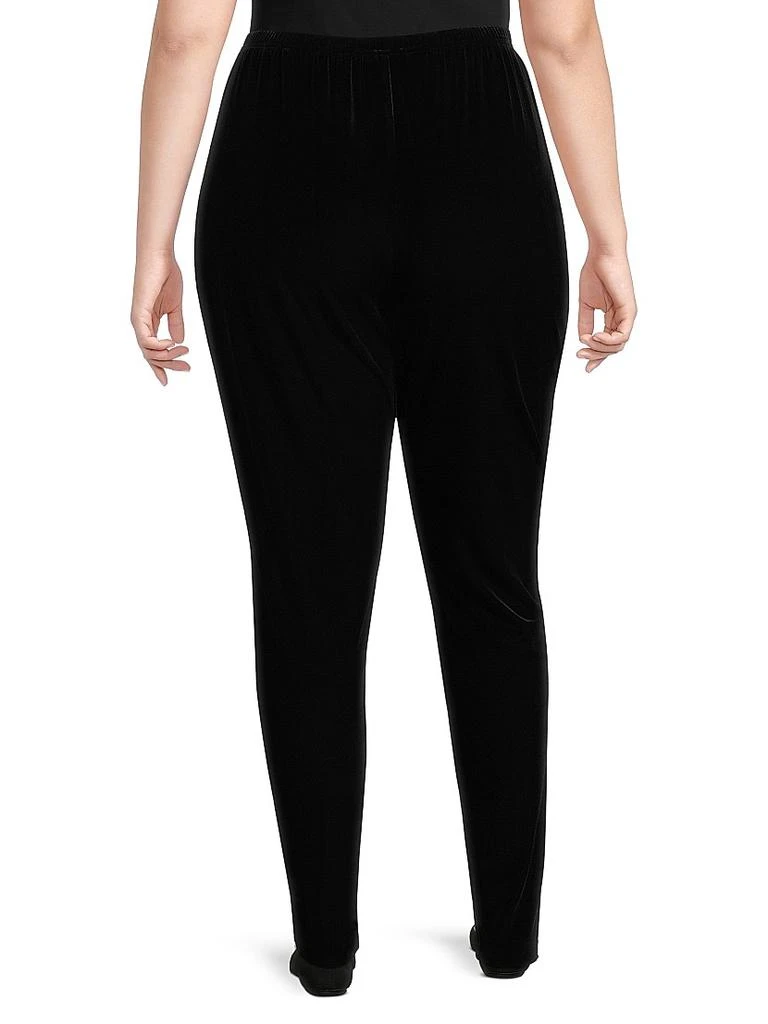 Caroline Rose Stretch Velvet Leggings 5