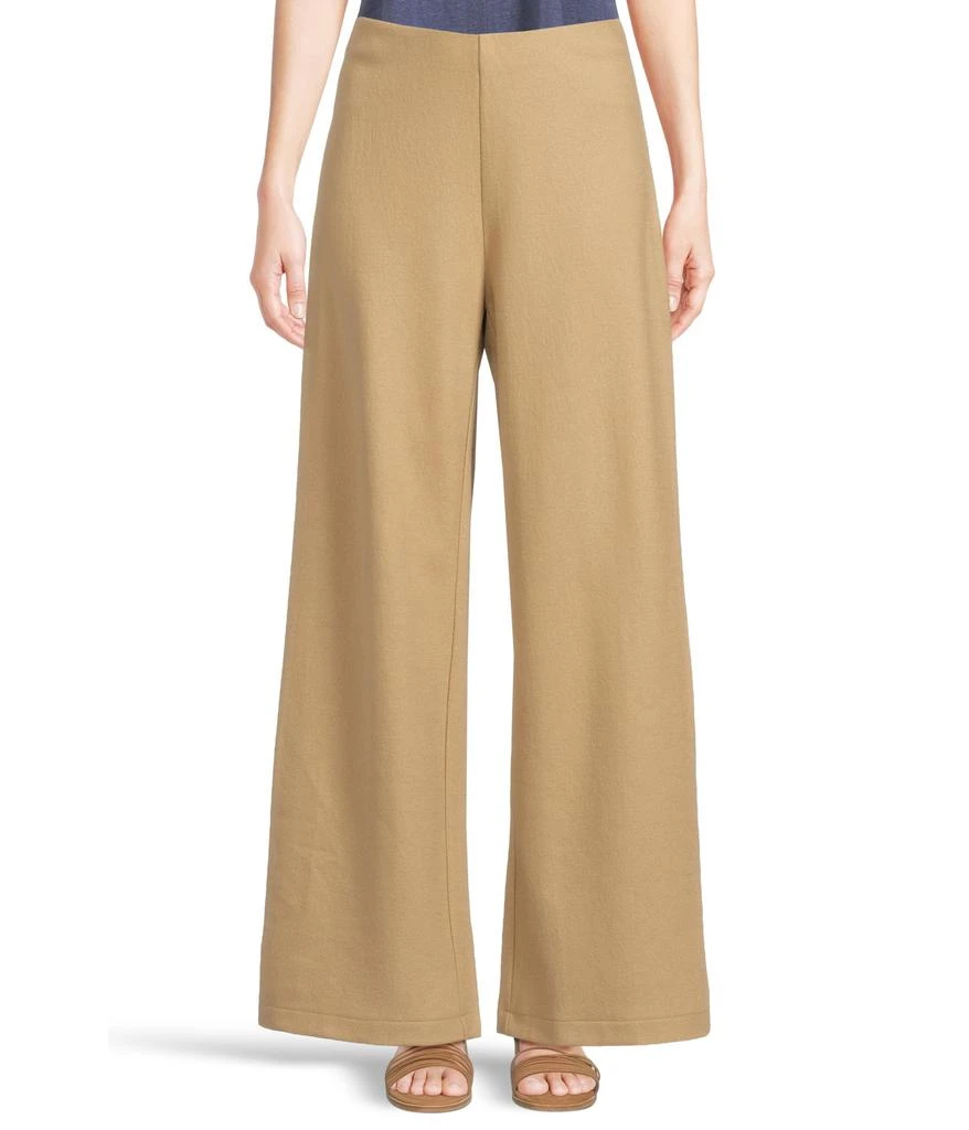 Eileen Fisher Felted Wool Jersey Full Wide Pants
