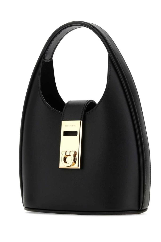 Salvatore Ferragamo Ferragamo Gancini-Buckle Logo-Engraved Mini Hobo Bag 3