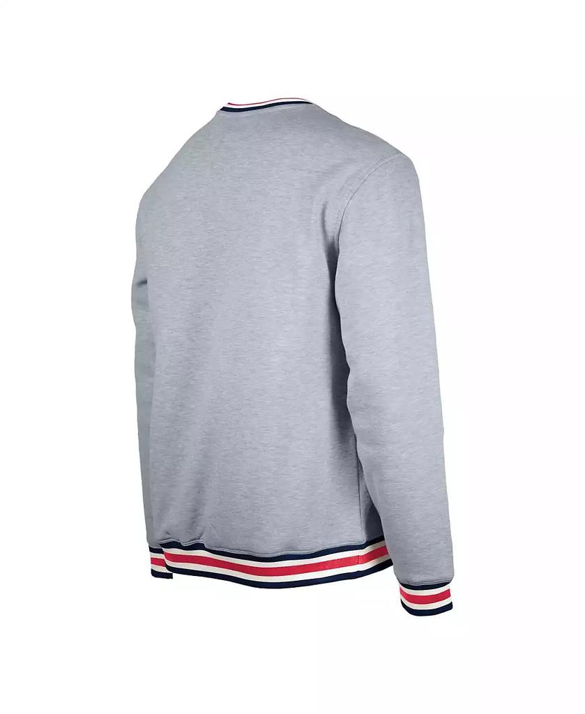 5th & Ocean by New Era Men's Gray USMNT Throwback Fleece Crewneck Pullover Sweatshirt