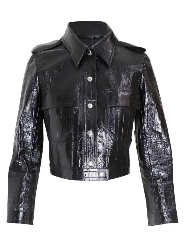 Louis Vuitton Leather Crop Jacket 1