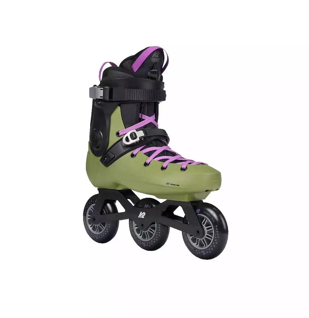 K2 Surge 100 3 Wheel Inline Skates for Men Women Adult, Unisex Urban Street Fitness Roller Skate Blades