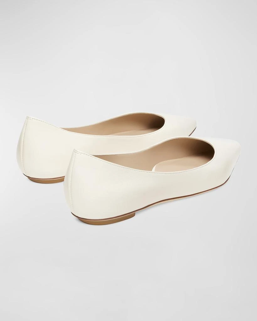 Stuart Weitzman Emilia Leather Ballerina Flats 5