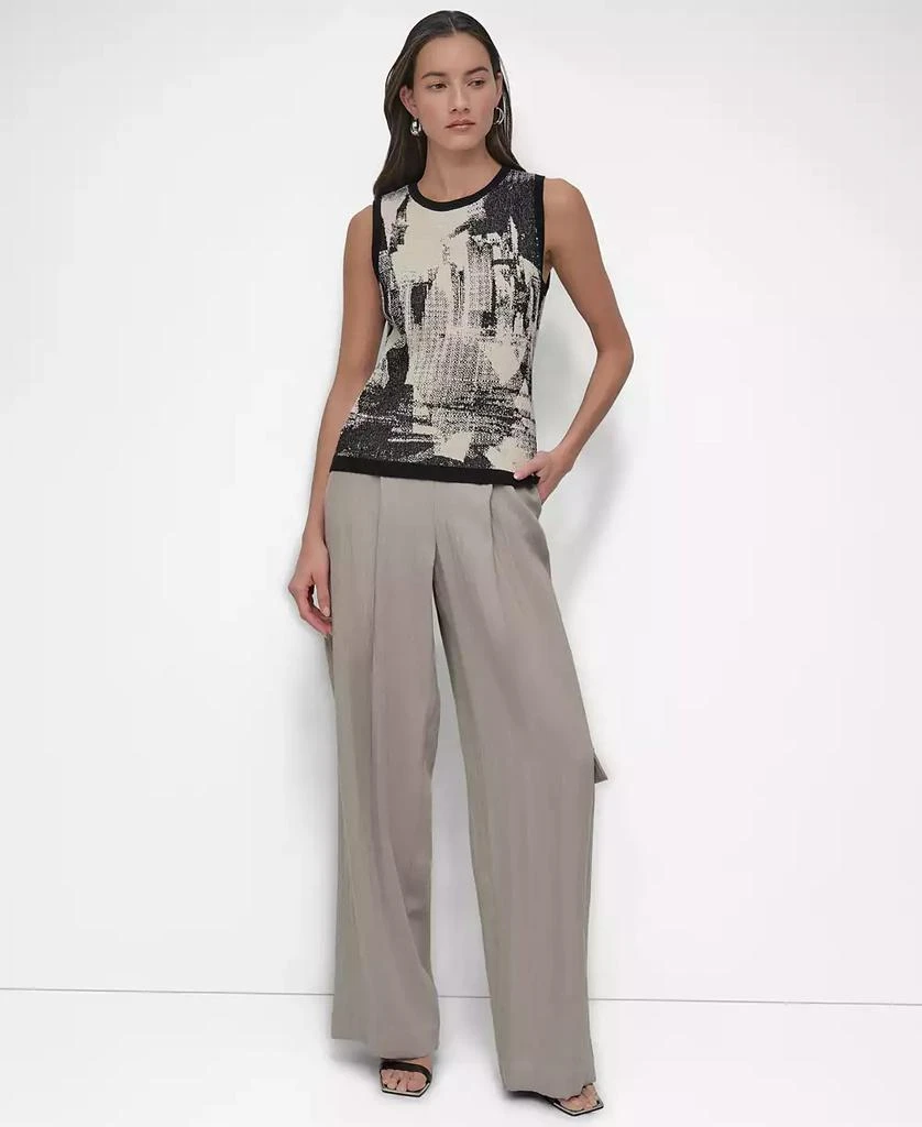 DKNY Women's Boucle Printed Tank Top 3