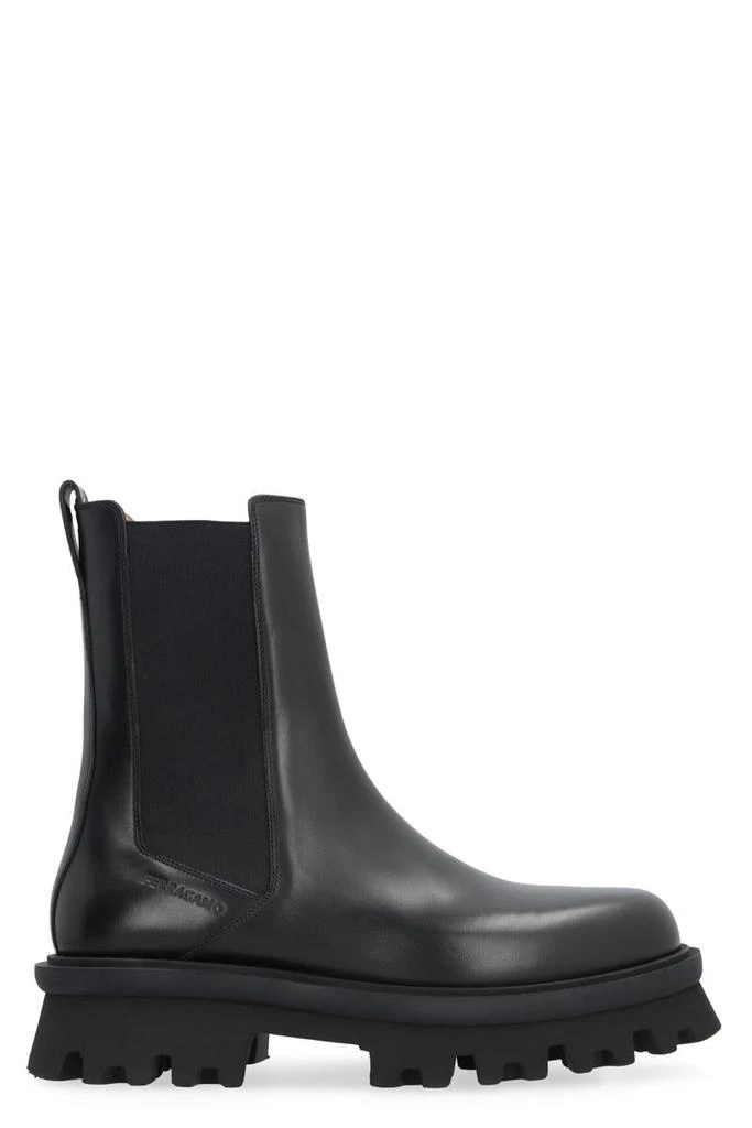 Salvatore Ferragamo Salvatore Ferragamo Leather Chelsea Boots 1
