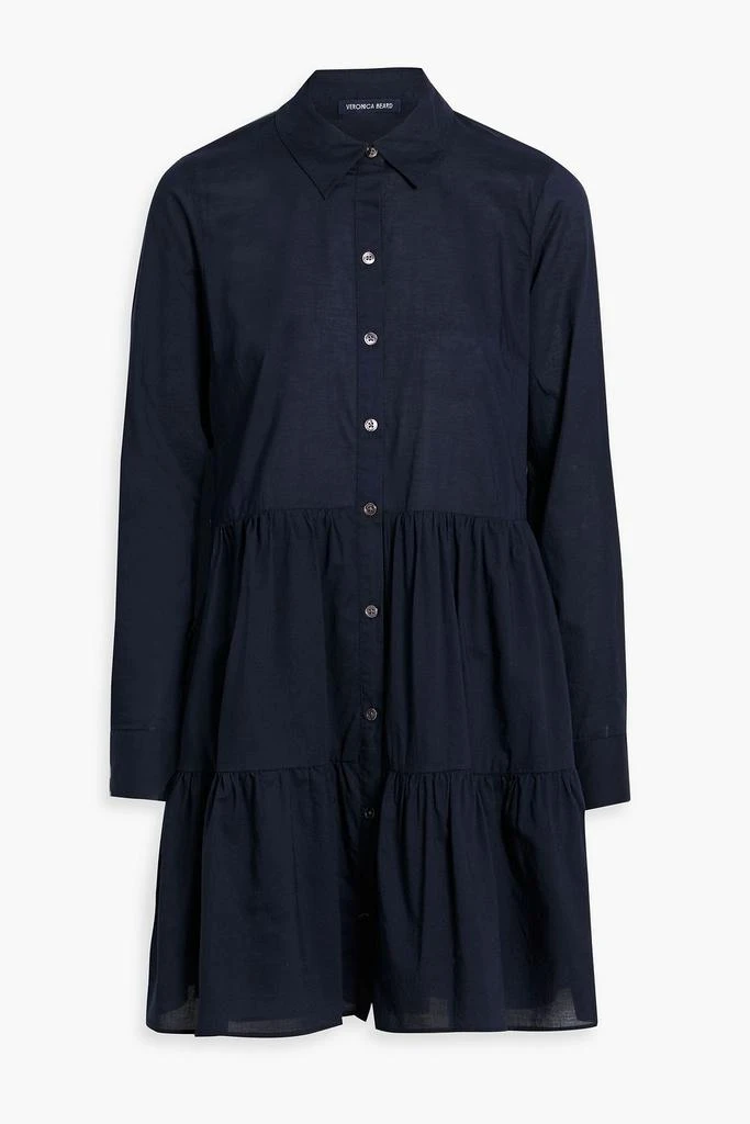 outnet shirt dress Wool mini shirt dress - midnight blue