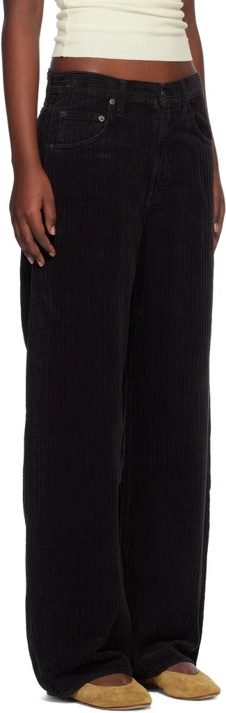 AGOLDE Black Low Curve Trousers 2