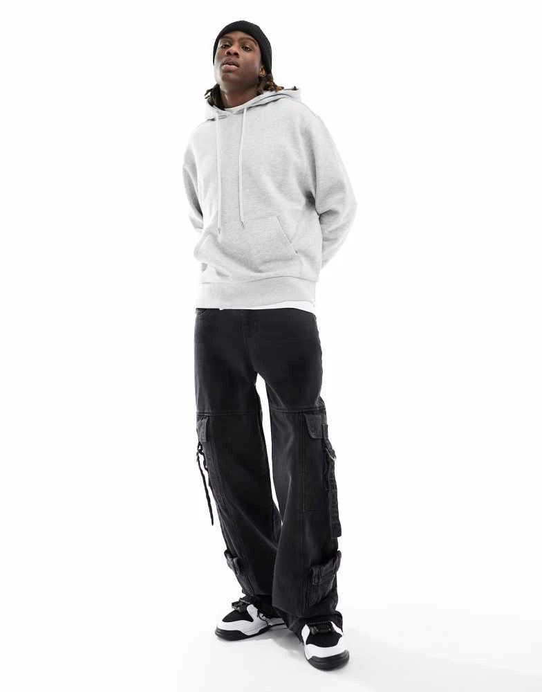 COLLUSION COLLUSION hoodie in grey marl 2