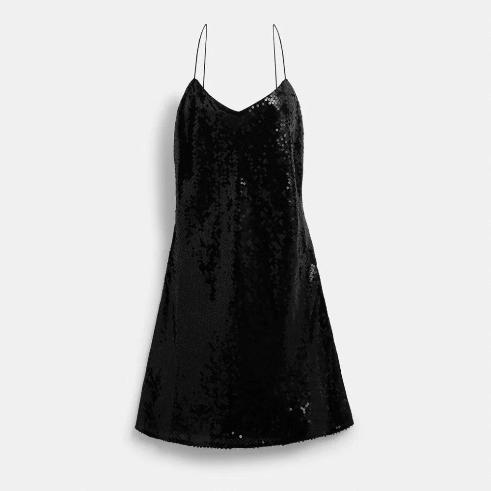 Coach Sequin Short Cami Dress 1