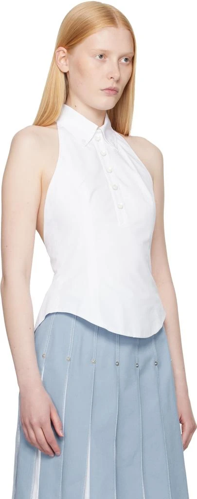 Thom Browne White Halter Top 2
