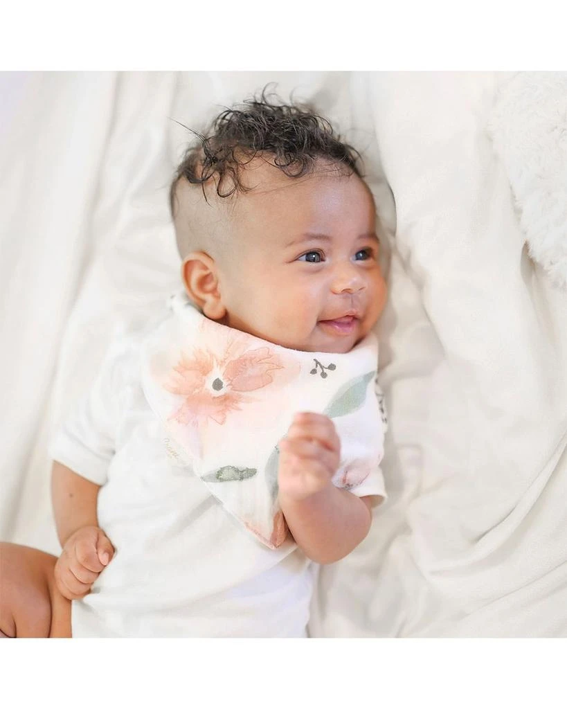 Crane Baby Parker Floral Muslin Bib Set, 3 Pack - Ages 0-36 Months 6