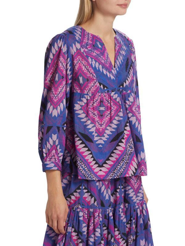 ba&sh Gilo Geometric Splitneck Top 3