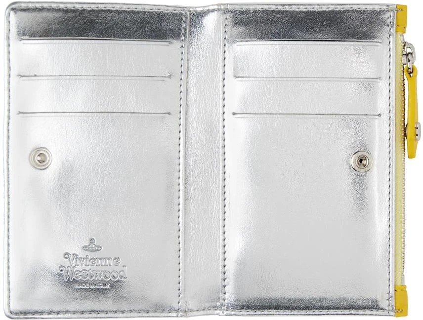 Vivienne Westwood Yellow Re-Vegan Slim Flap Card Holder 3