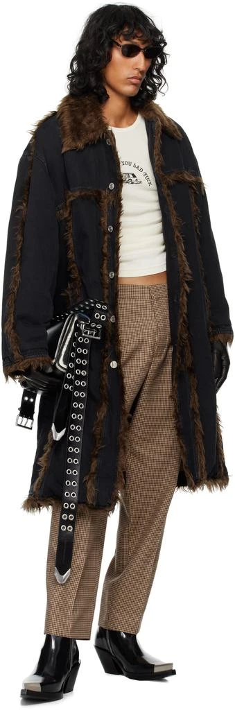 Dries Van Noten Brown Houndstooth Trousers 4