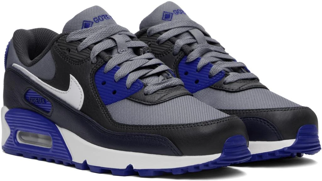NIKE Black & Gray Air Max 90 GORE-TEX Sneakers 4